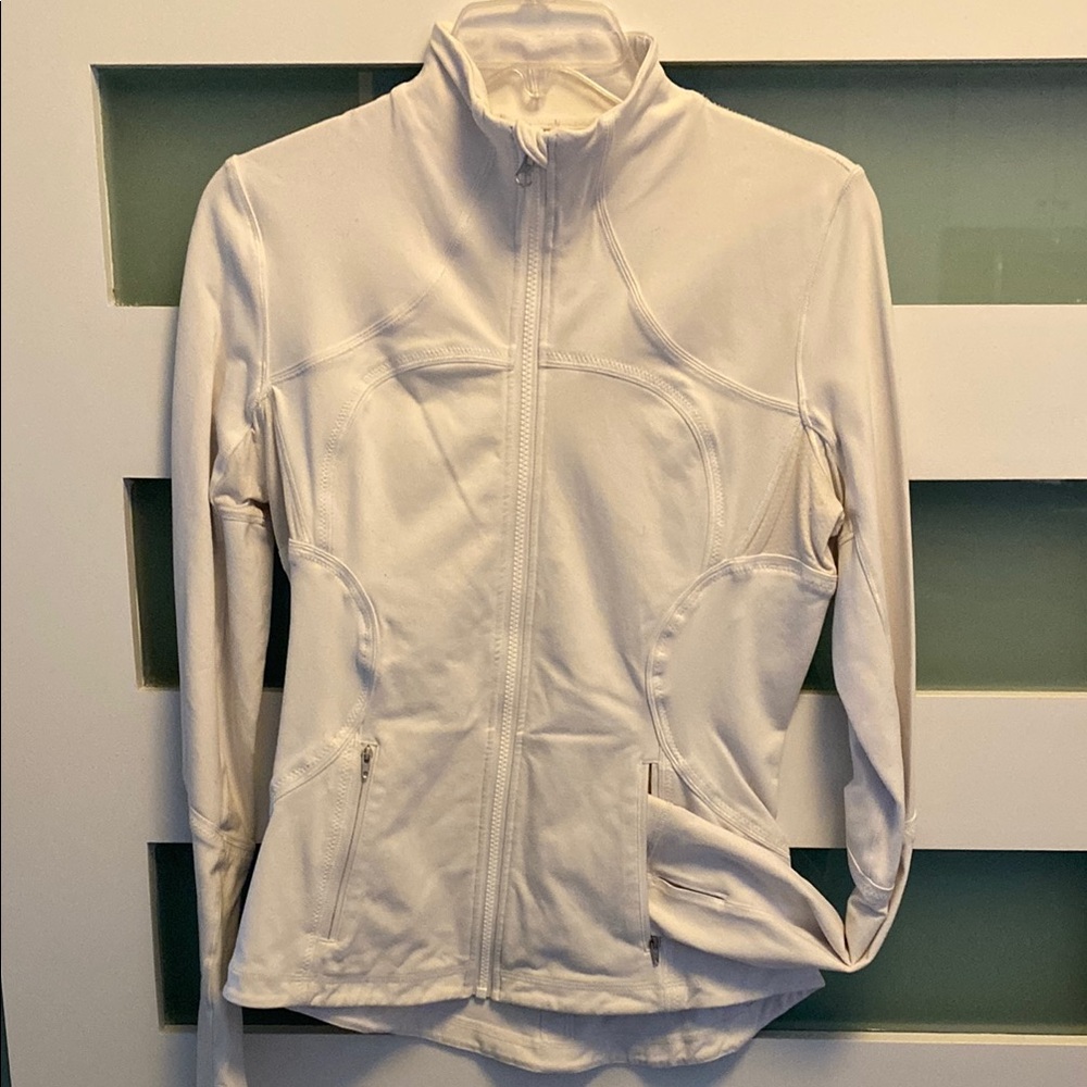 Lululemon - not the Define, but close in style- Women's White Zip-Up Jacket